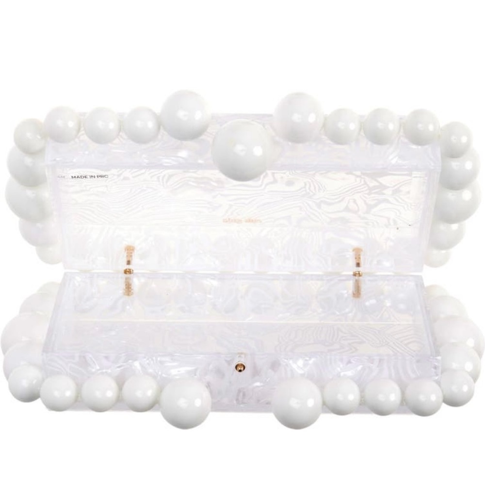 Cult Gaia Eos Beaded Acrylic Box Clutch - Picture 7 of 12